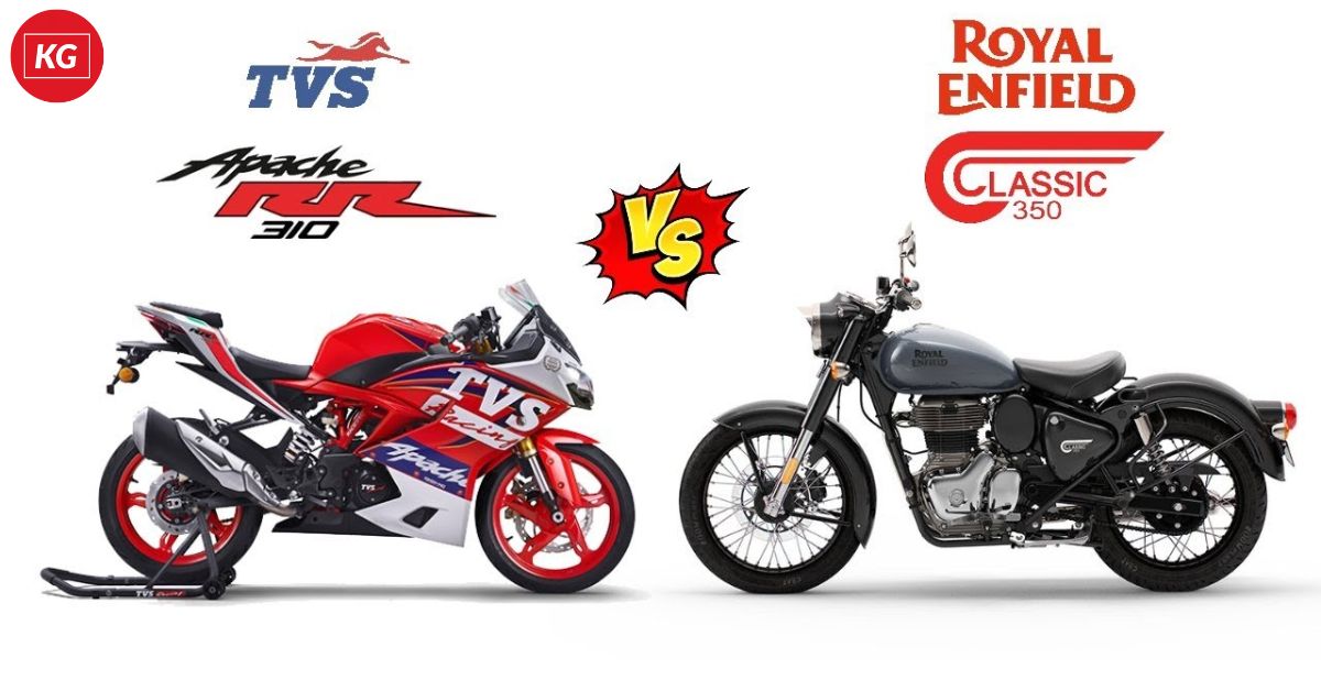TVS Apache RR 310 vs Royal Enfield Bullet 350: A Detailed Comparison Now