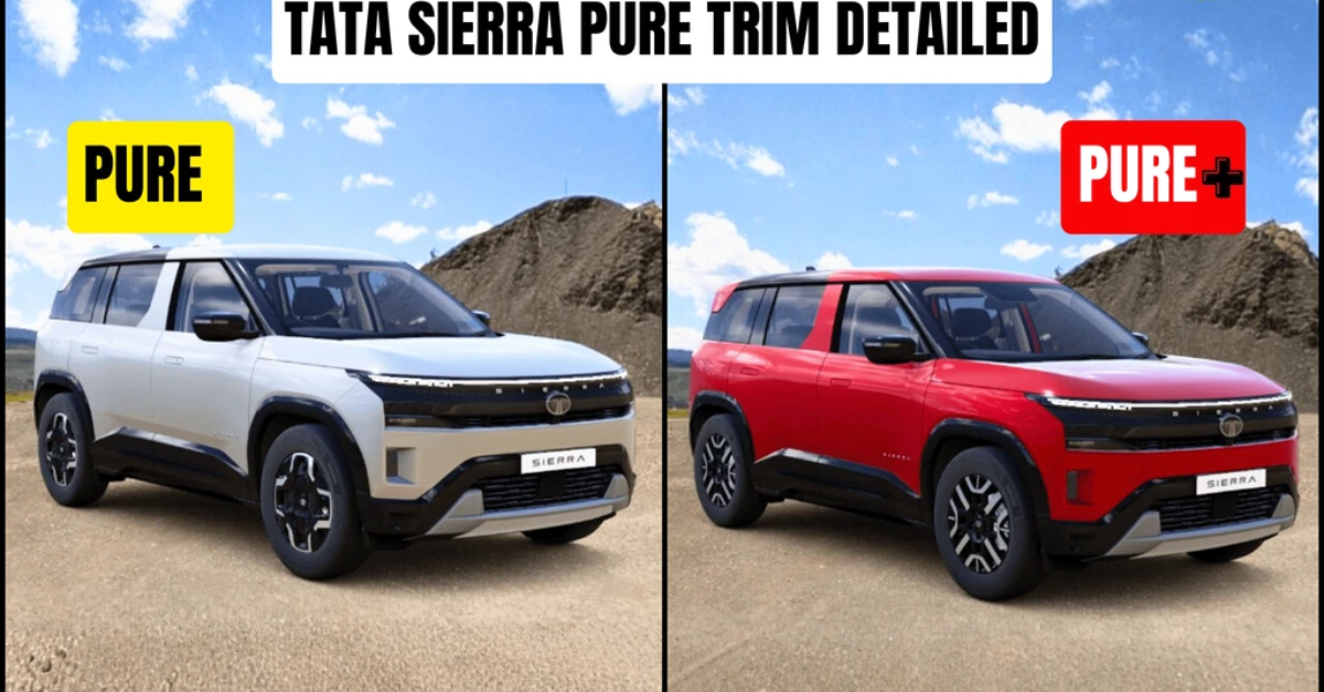 Tata Sierra Pure and Pure+ Variants