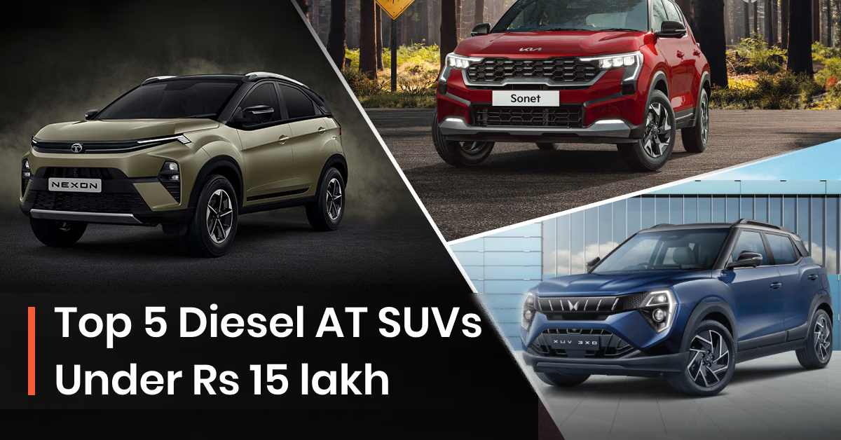 Top Diesel Automatic SUVs Under ₹15 Lakh in India 2026