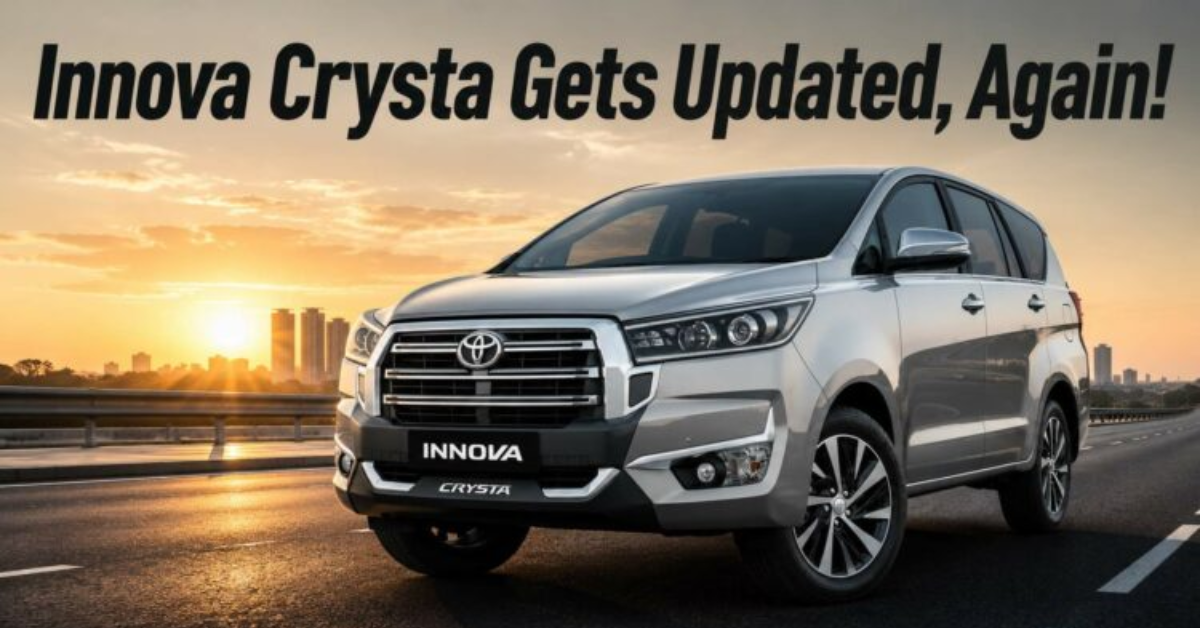 Toyota Innova Crysta 2026 Final Update